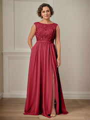 Party Dress For Mother Of The Bride Illusion Neckline Sleeveless Ball Gown Cut Out Guest Dresses For Wedding