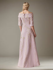 Trumpet/Mermaid Off-the-Shoulder Floor-Length Chiffon Dress