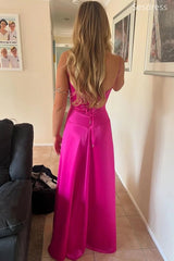 Elegant Scoop Spaghetti Strap A-line Wedding Guest Dress,Prom Dress