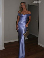 Classy V-neck Off the Shoulder Strapless Mermaid Long Evening Dress,Prom Dress