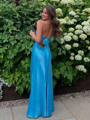 Elegant V-neck Spaghetti Strap Beaded Mermaid Wedding Guest Dress,Prom Dress